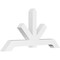 Ekena Millwork Vanguard Architectural Grade PVC Gable Bracket, 84"W x 42"H x 6"D x 6"F, 12/12 Pitch GBP084X42X0606VAN00 - alternate 1